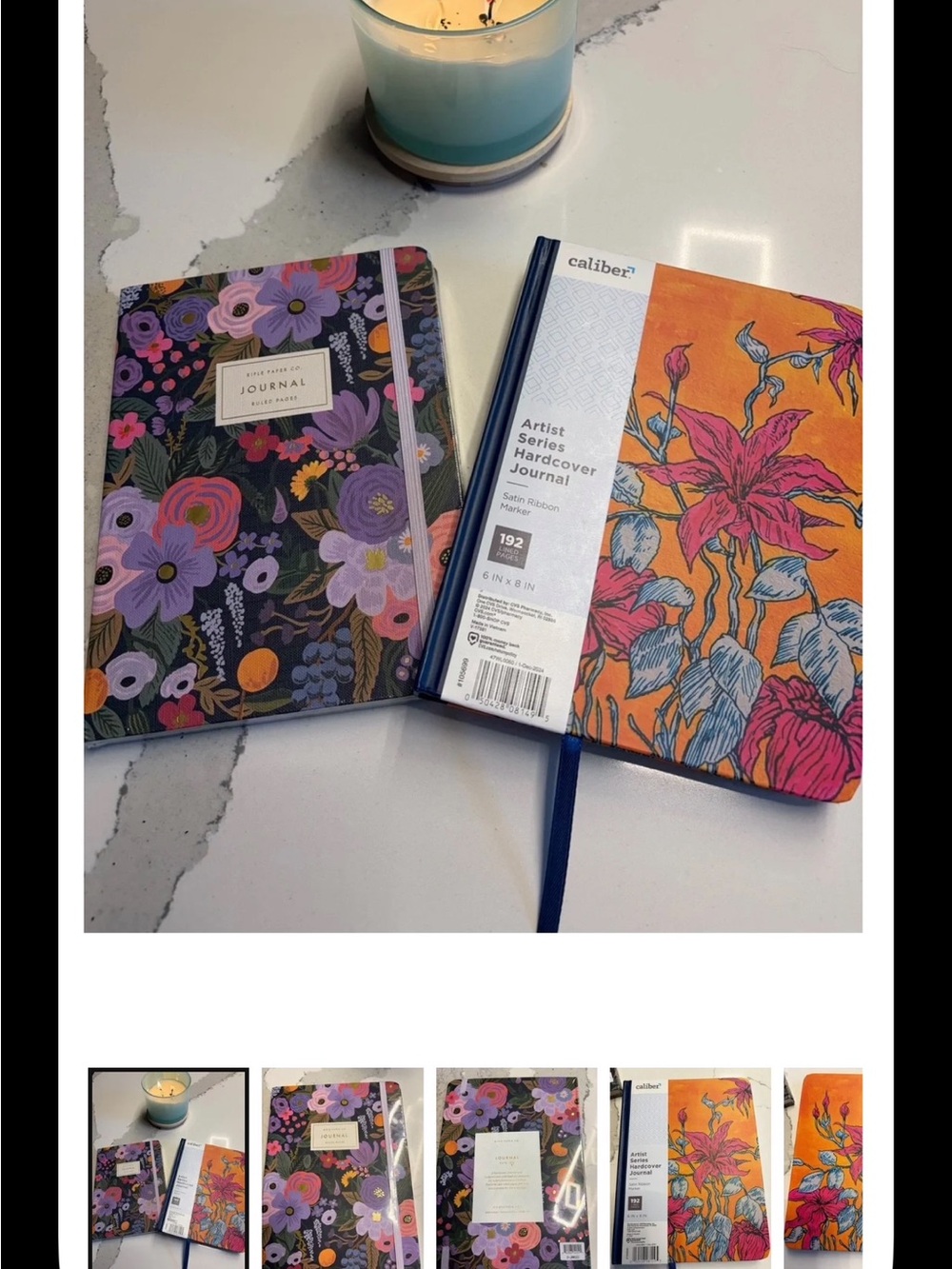 Two Floral Journal Bundle-Artist Series and Rifle Paper Company
